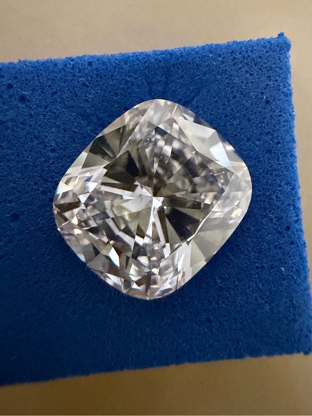 2.03 ct cushion cut lab grown diamond only - needs setting
